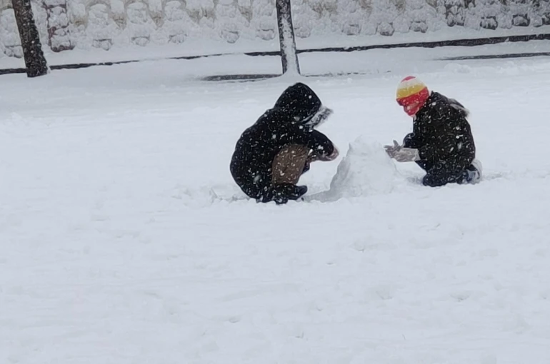 Germencik’te karne gününe özel kar şenliği düzenleniyor 