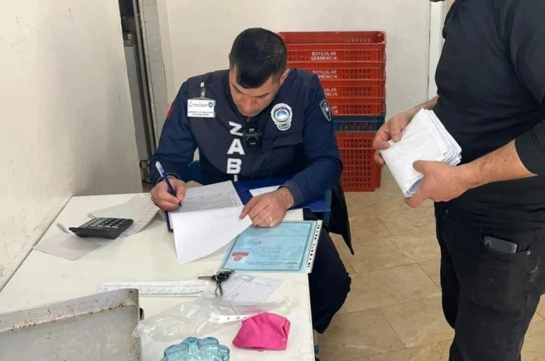 Germencik’te ruhsatlar kontrol edildi 