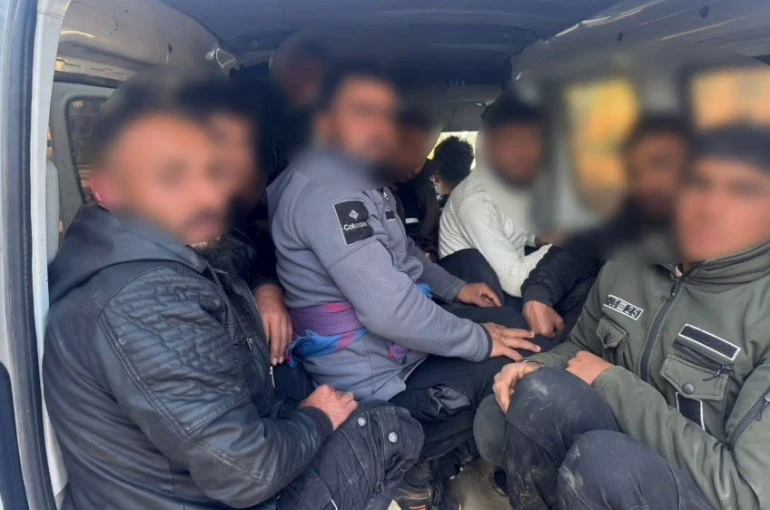 Göçmenler balık istifi gibi taşınırken yakalandılar 