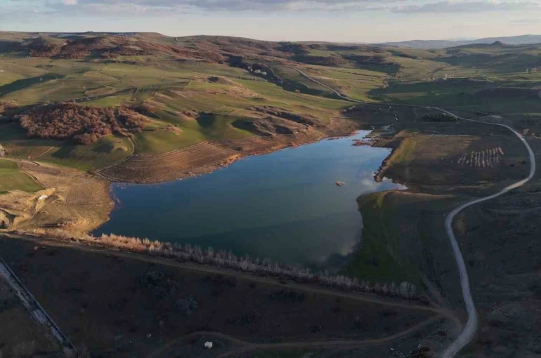 Göletin su seviyesi arttı, üreticilerin yüzü güldü 