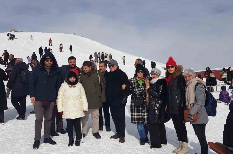 Görme engelliler Erciyes’te kaynaştı 