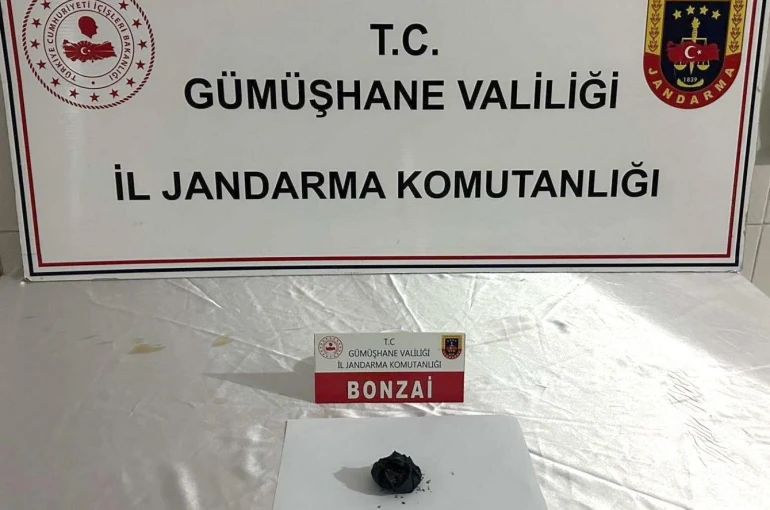 Gümüşhane’de jandarmadan uyuşturucu operasyonu