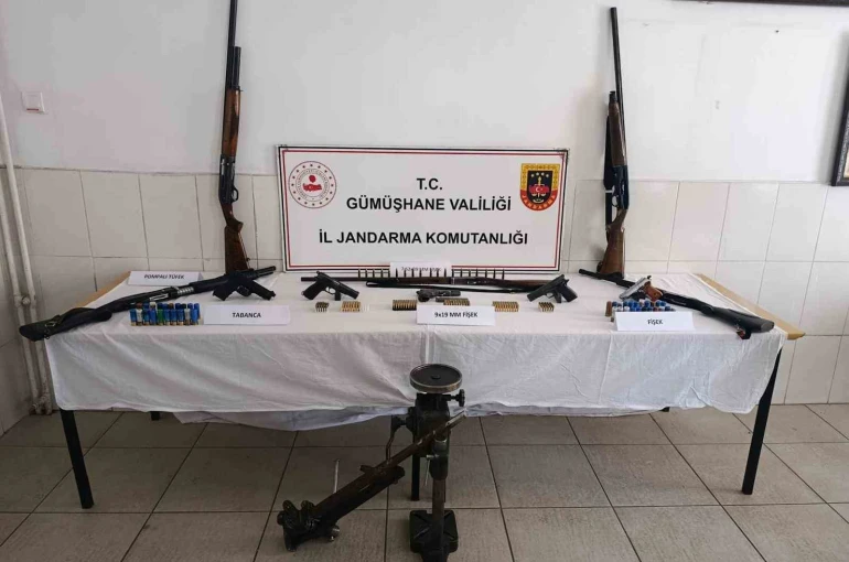 Gümüşhane’de jandarmadan silah operasyonu 