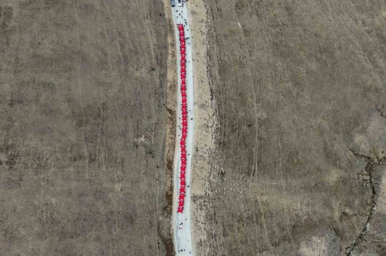 Gümüşhane’de Kabaktepe şehitlerine vefa yürüyüşü düzenlendi 