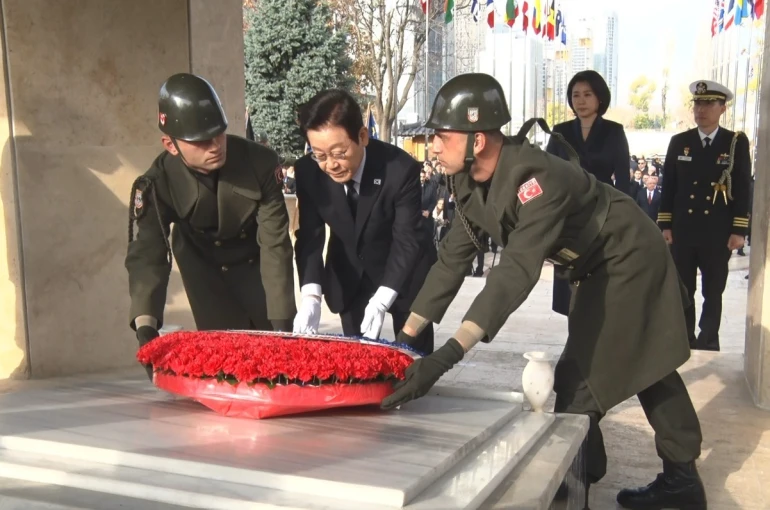 Güney Kore Cumhuriyeti Cumhurbaşkanı Myung’dan Kore gazilerine yakın ilgi 