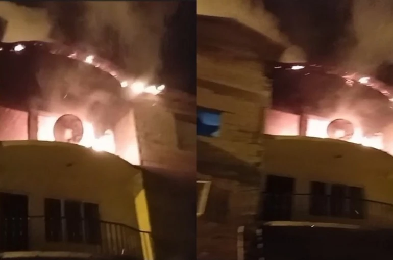 Hakkari’de korkutan ev yangını 