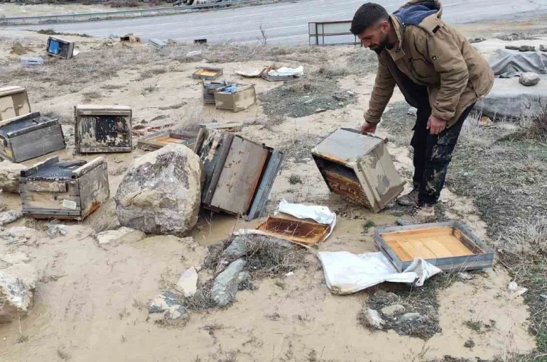 Hakkari’de selde 150 kovan zarar gördü