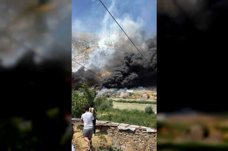 Hakkari’de yangın paniği