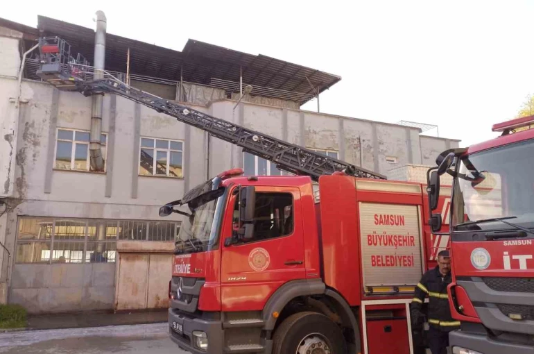 Halı yıkama atölyesinde çıkan yangın söndürüldü 