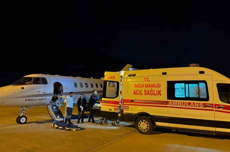 Hava ambulansı 11 yaşındaki çocuk için havalandı 