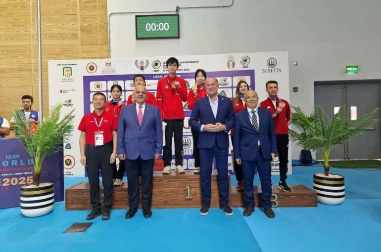 Havalı tüfek karışık takımından tarihi madalya 