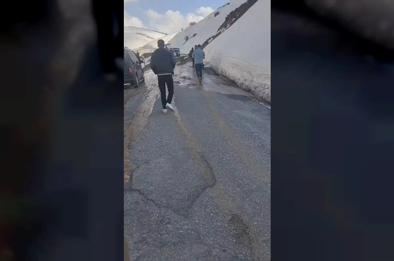 Heyelan nedeniyle kapanan Hasköy-Mutki yolu açıldı 