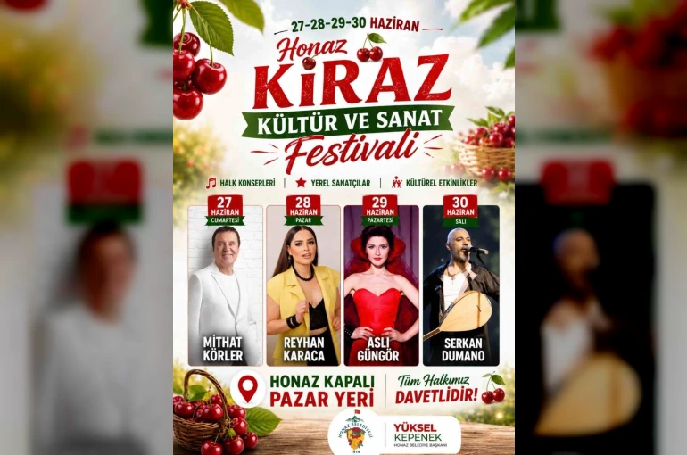 Honaz Kiraz Festivali başlıyor 