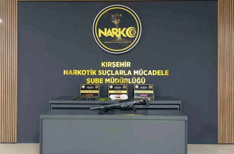 İkamete operasyon: Uyuşturucu ve silah ele geçirildi