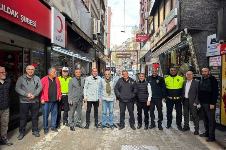 İl Emniyet Müdürü Sinan Ergen esnaflarla bir araya geldi