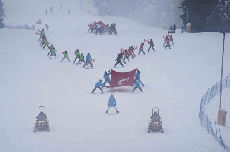 Ilgaz Dağı’nda Sevgililer Günü’nde düzenlenen festival yoğun ilgi gördü