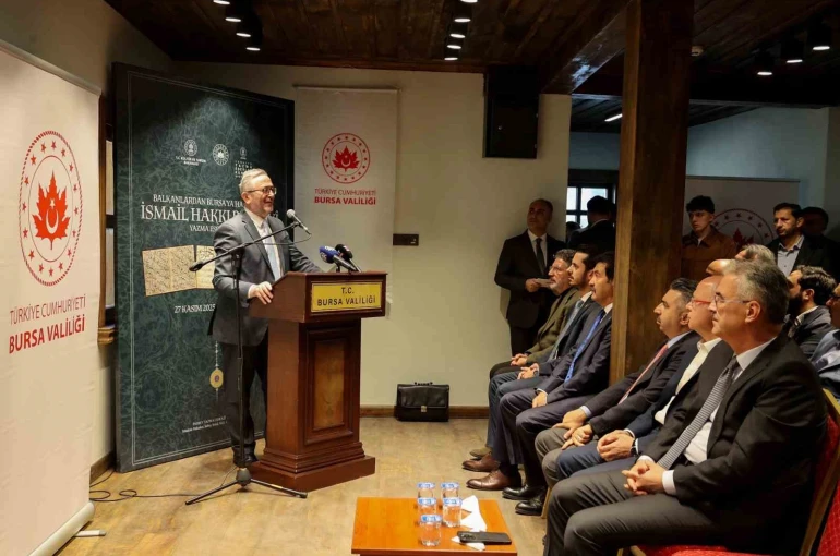 İnebey Yazma Eser Kütüphanesi’nde Bursevî Sergisi açıldı 