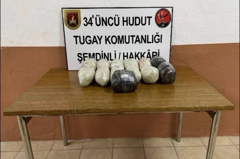 İran hudut hattında 14 bin 342 gram uyuşturucu madde ele geçirildi 