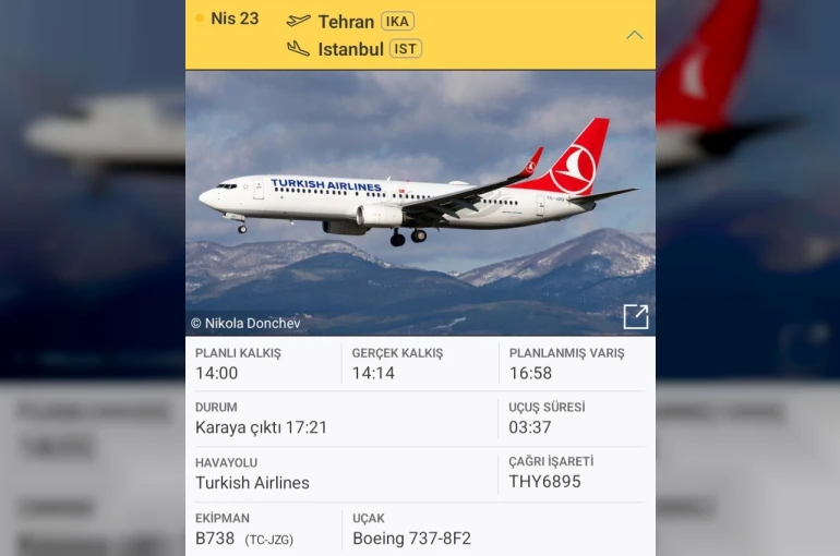 İran’da mahsur kalan THY uçağı yurda döndü 