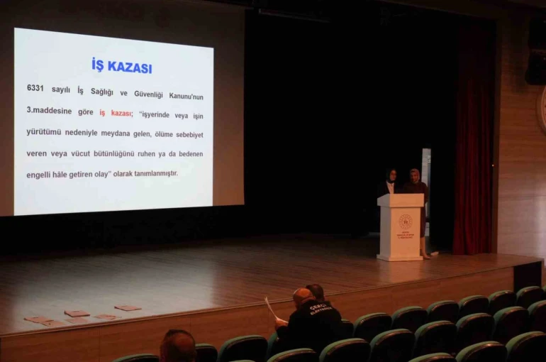 İş sağlığı ve güvenliği eğitimleri tamamlandı 