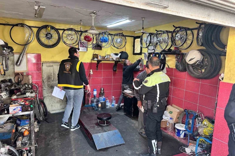 İskenderun’da motosiklet hırsızlığına yönelik denetim 