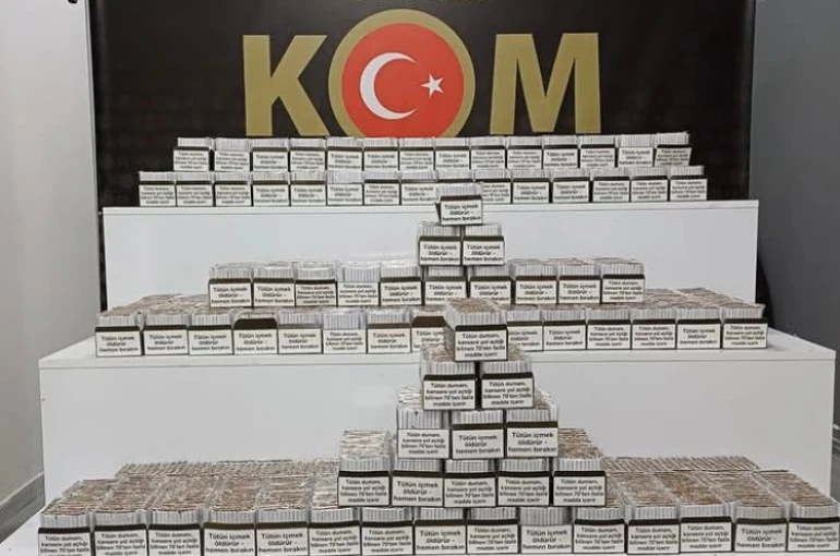 Isparta’da 40 bin adet dolu makaron ele geçirildi 