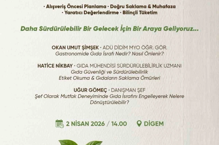 İsrafa ’dur’ demek için uzmanlar Didim’de buluşacak