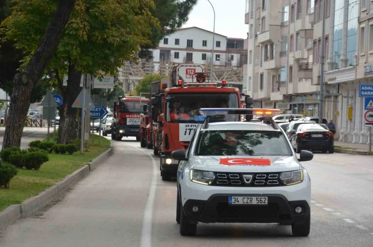 İtfaiyenin kuruluş yıl dönümü kutlaması 
