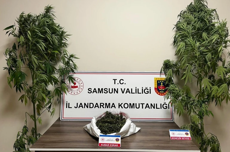 Jandarma 3 kilo 237 gram esrar ele geçirdi
