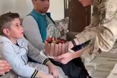 Jandarma, Doğanay’ın 10’uncu yaş gününü kutladı 