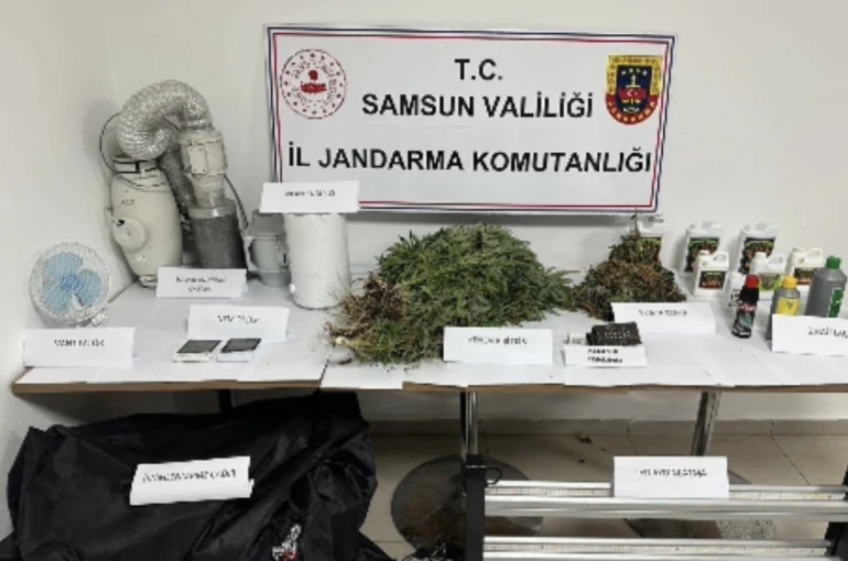 Jandarmadan evde kenevir operasyonu 