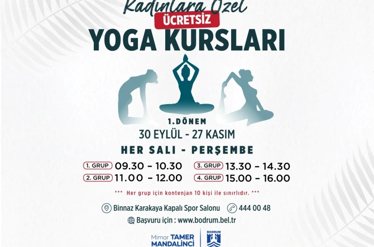 Kadınlara özel ücretsiz yoga kursları başlıyor