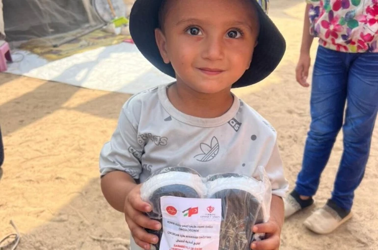 Kadınların desteği Gazzeli çocuklara ulaştı 