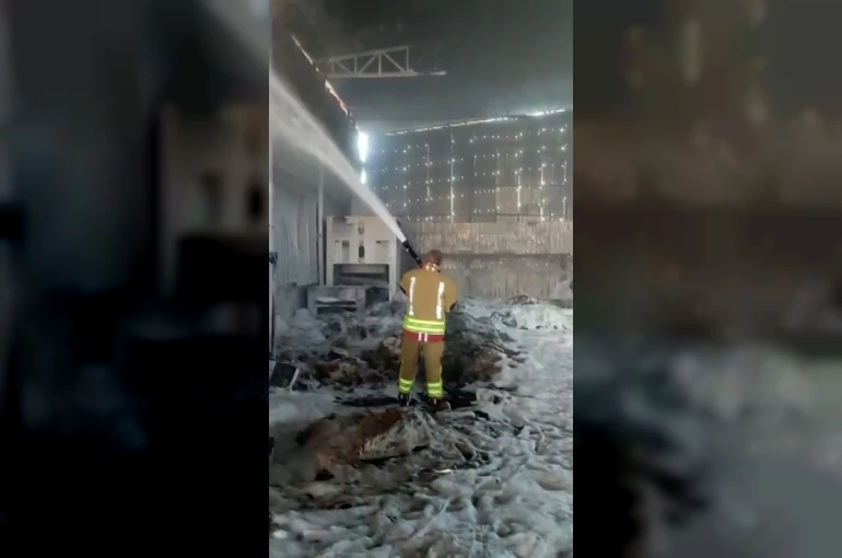 Kahramanmaraş’ta fabrika yangını