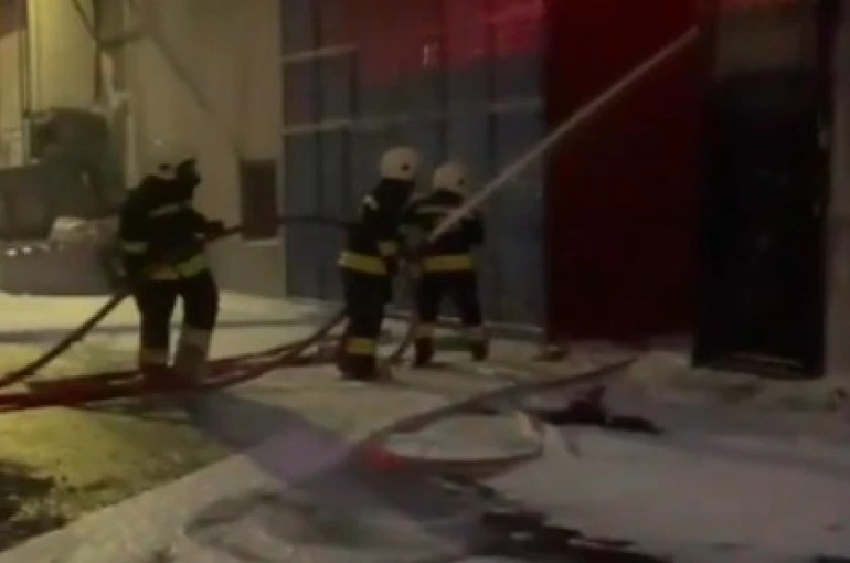 Kahramanmaraş’ta iş yeri yangını 