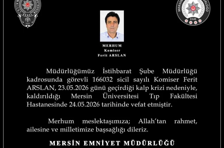 Kalp krizine yenilen komiserin naaşı memleketi Diyarbakır’a gönderildi 