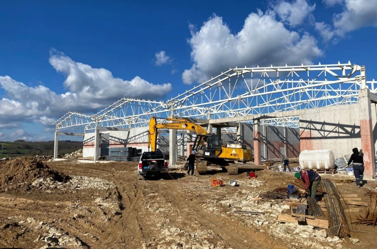 Kandıra Fındık Deposu’nda yapısal imalatlar tamamlandı 