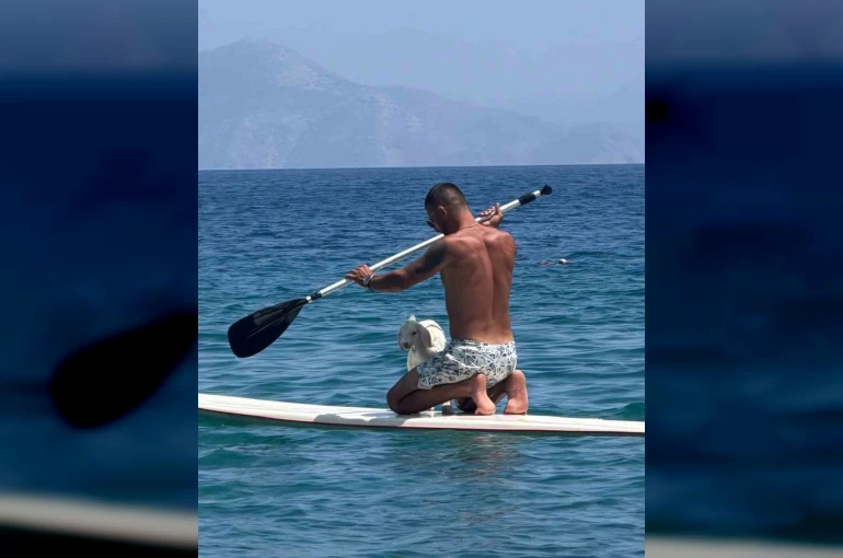 Kanodaki keçi yavrusu ilgi odağı oldu 