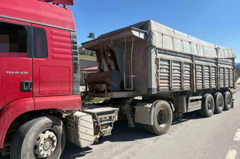 Kantara girmeyen tıra 48 bin 70 TL ceza 