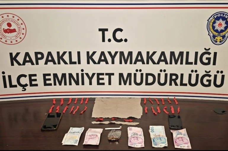 Kapaklı’da uyuşturucu ticaretine 3 tutuklama