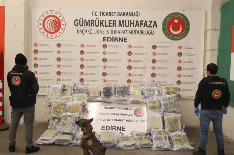 Kapıkule’de 144 kilo esrar ele geçirildi