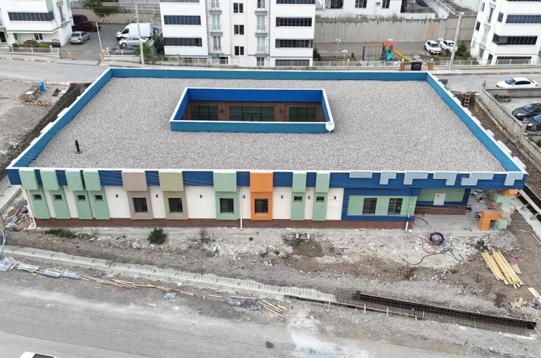 Karabük’te yeni anaokulu inşaatı sürüyor 