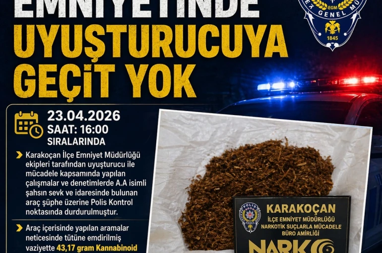 Karakoçan’da uyuşturucuyla mücadele: 1 gözaltı 