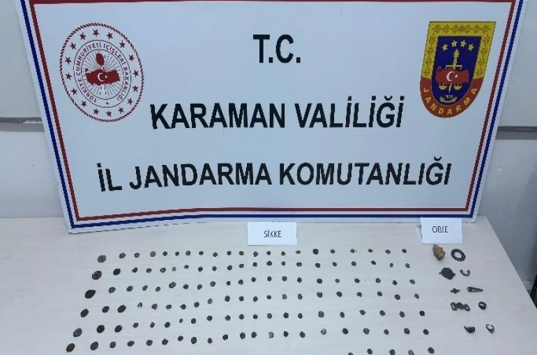 Karaman’da 148 adet tarihi sikke ele geçirildi: 10 tutuklama 