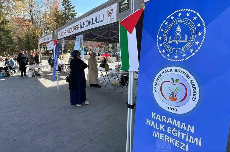 Karaman’da Gazze için hayır panayırı düzenlendi 