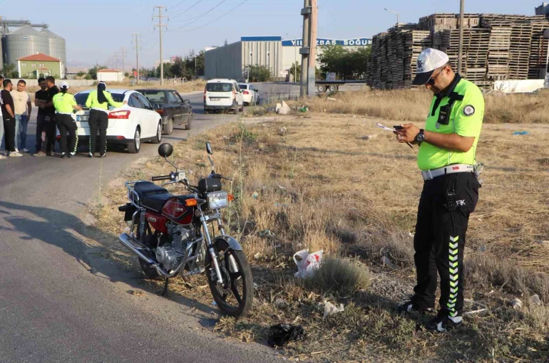 Karaman’da otomobille motosiklet çarpıştı: 1 yaralı