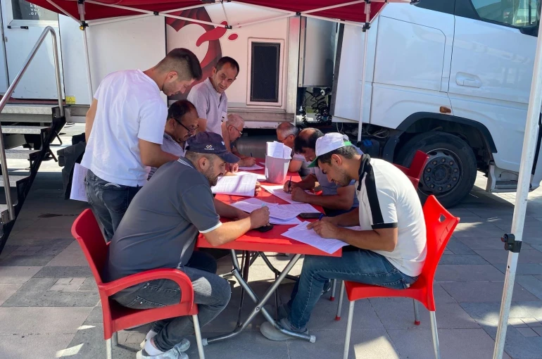 Karapınar'da 322 ünite kan bağışı yapıldı