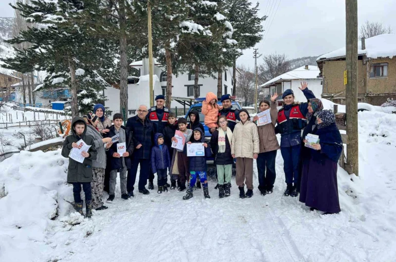 Karnelerini jandarma ekipleri ulaştırdı