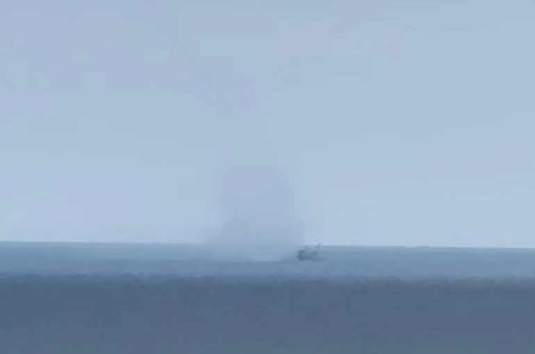 Kastamonu’da denizde çıkan hortum kamerada 