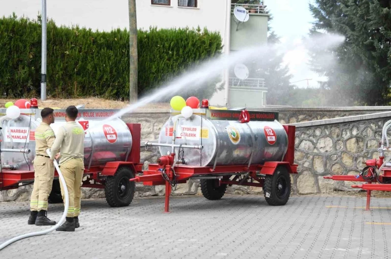 Kastamonu’da yangına hassas köylere 16 su söndürme tankeri dağıtıldı 